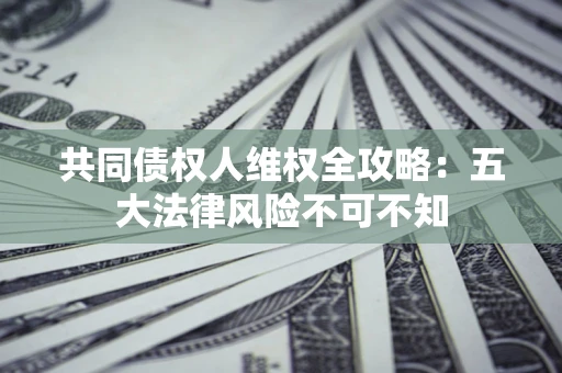 武汉共同债权人维权全攻略：五大法律风险不可不知