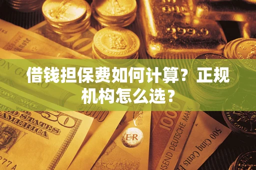 武汉借钱担保费如何计算？正规机构怎么选？
