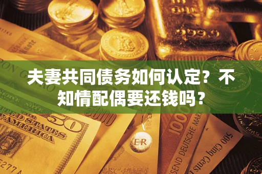 武汉夫妻共同债务如何认定？不知情配偶要还钱吗？