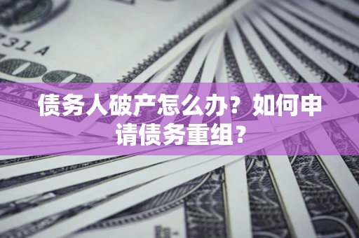 武汉债务人破产怎么办？如何申请债务重组？