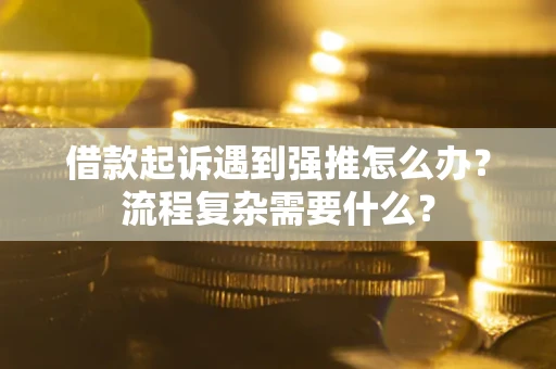 武汉借款起诉遇到强推怎么办？流程复杂需要什么？