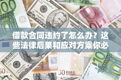 武汉借款合同违约了怎么办？这些法律后果和应对方案你必须知道