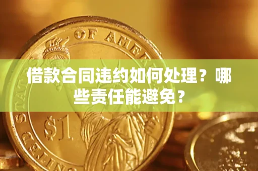 武汉借款合同违约如何处理？哪些责任能避免？