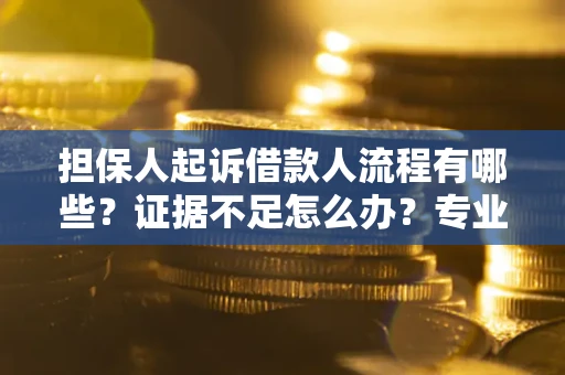 武汉担保人起诉借款人流程有哪些？证据不足怎么办？专业律师解答