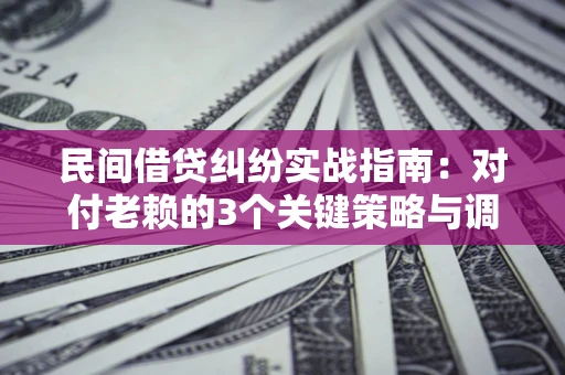 武汉民间借贷纠纷实战指南：对付老赖的3个关键策略与调解盲区解析