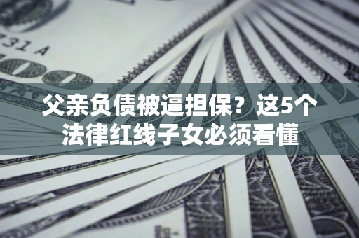 武汉父亲负债被逼担保？这5个法律红线子女必须看懂