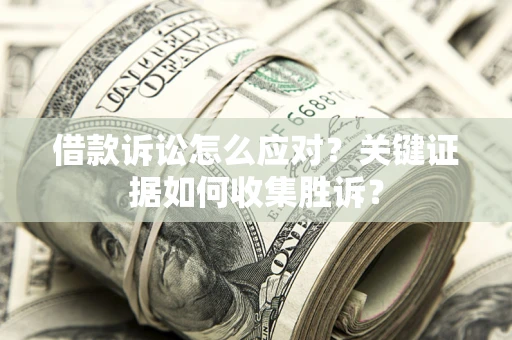 武汉借款诉讼怎么应对？关键证据如何收集胜诉？