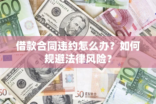 武汉借款合同违约怎么办？如何规避法律风险？
